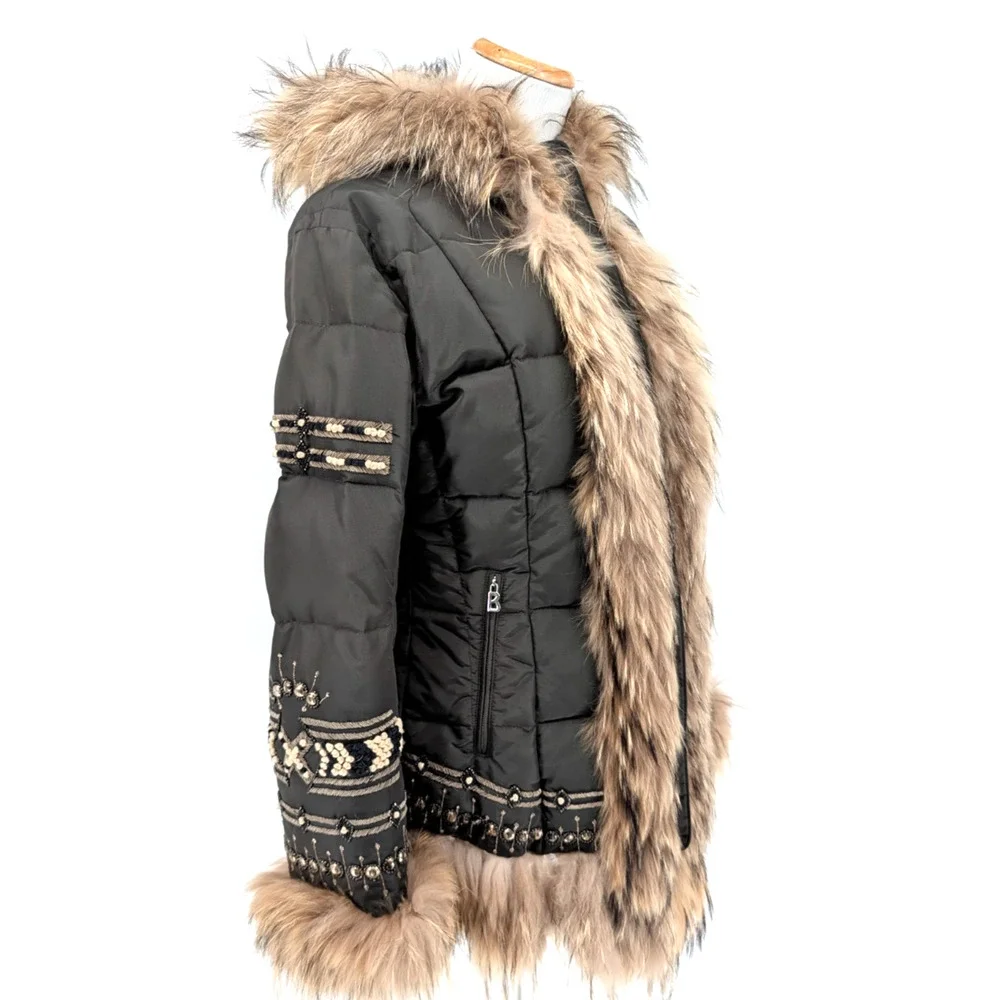True vintage. RARE Bogner Jacket with Fur Trim - Picture 3 of 16
